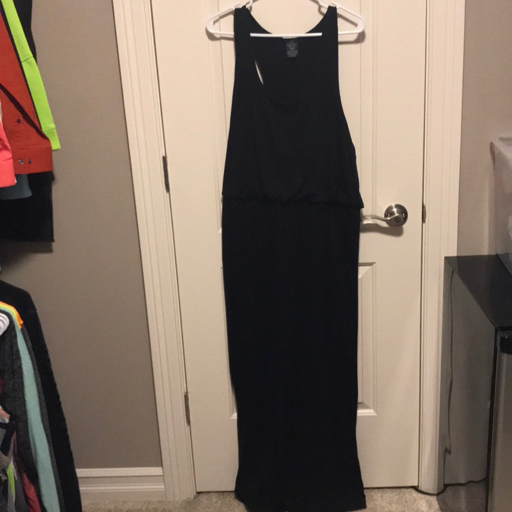 Floor length Black Maxi